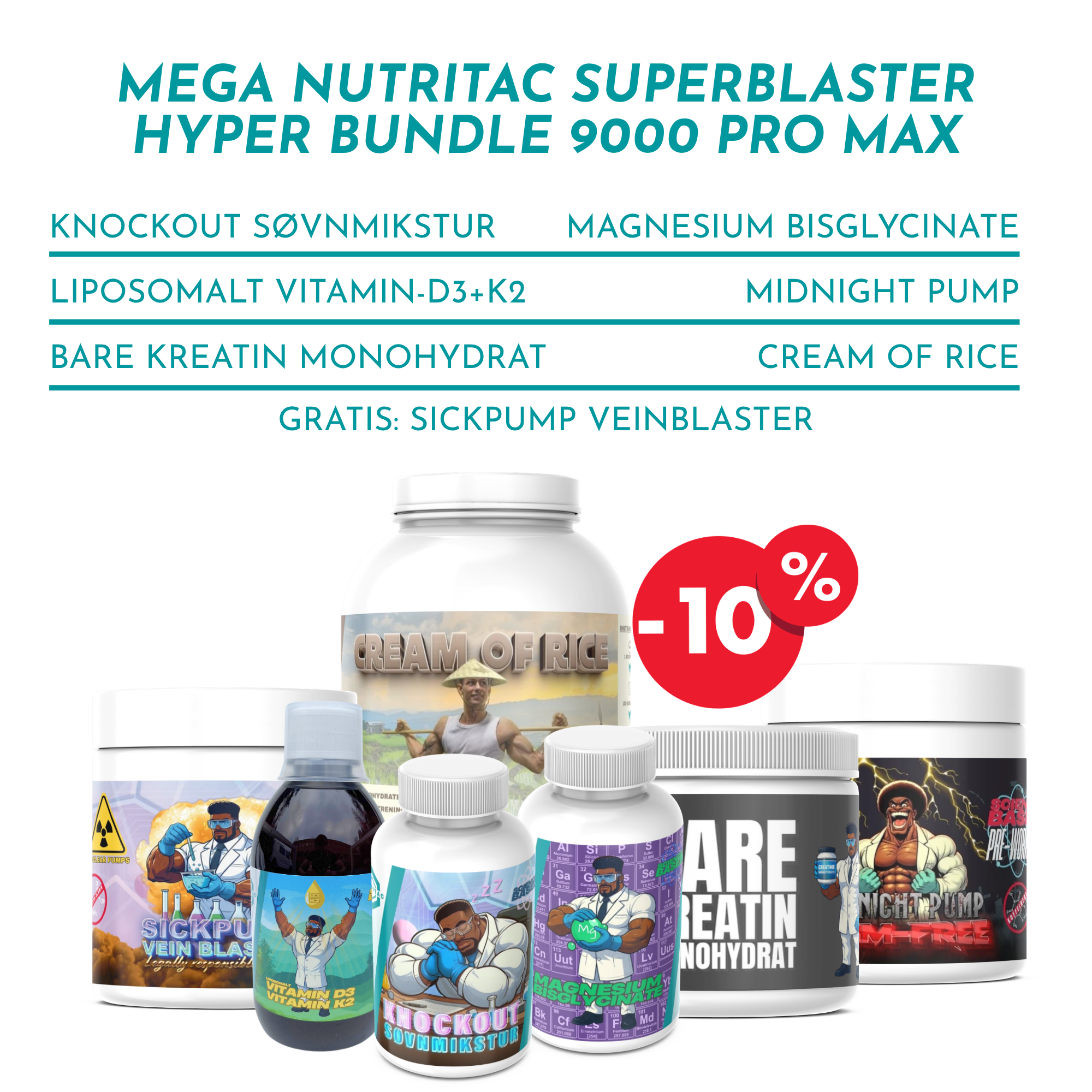 Mega NutriTac SuperBlaster Hyper Bundle 9000 PRO MAX