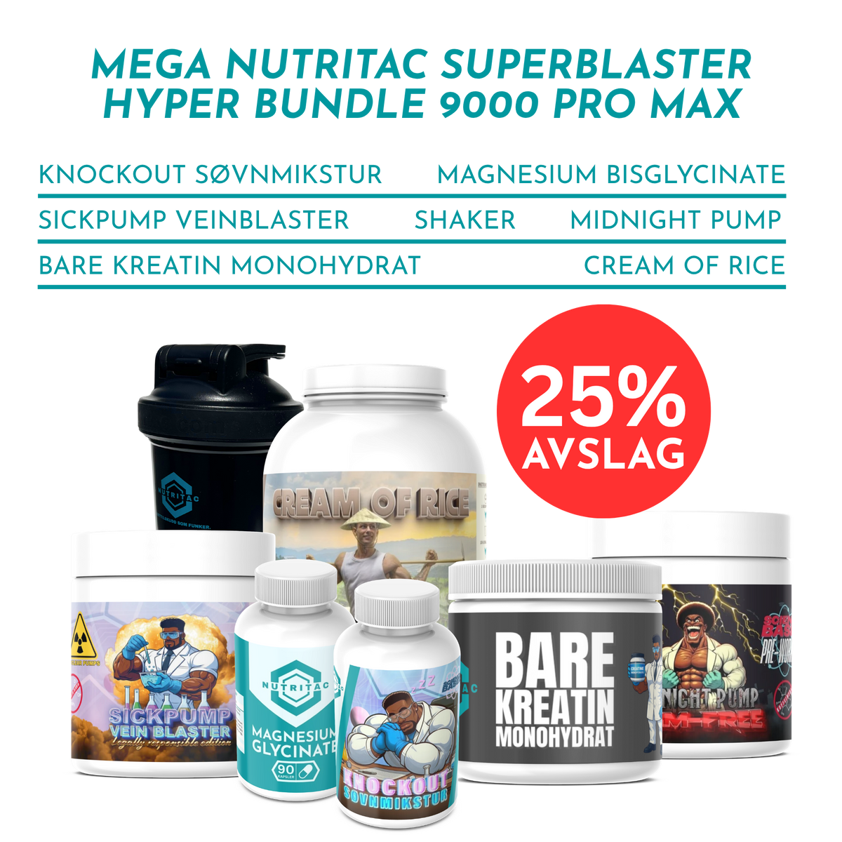 Mega NutriTac SuperBlaster Hyper Bundle 9000 PRO MAX