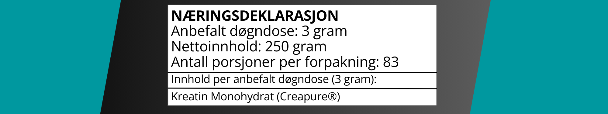 Bare Kreatin Monohydrat (Creapure®)