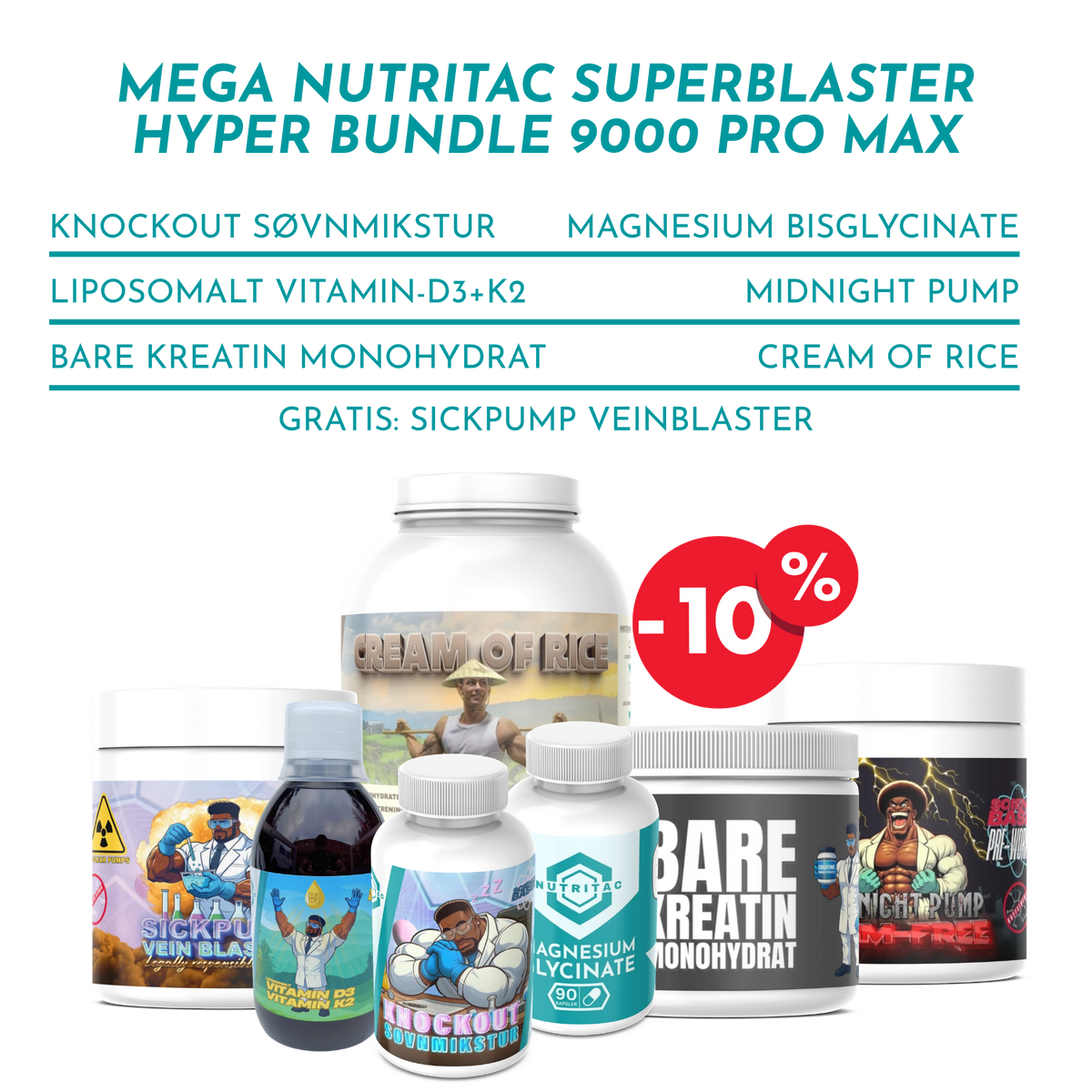 Mega NutriTac SuperBlaster Hyper Bundle 9000 PRO MAX
